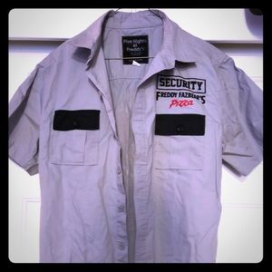 Five nights at Freddy Security Guard short sleeve